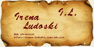 Irena Ludoški vizit kartica